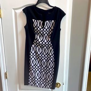 Connected Apparel Black and White Dress
